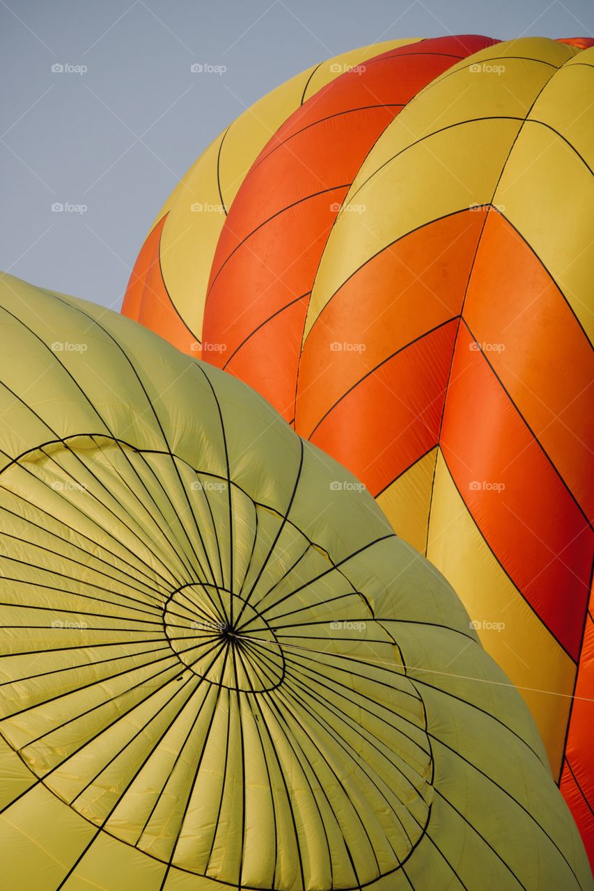 Bright Hot Air Balloons 