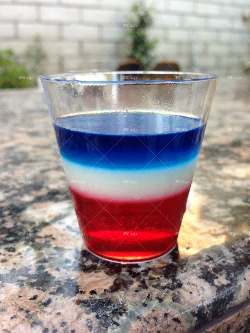 Cocktail. Red white and blue cocktail perfect for the Fourth of July or any American celebration!