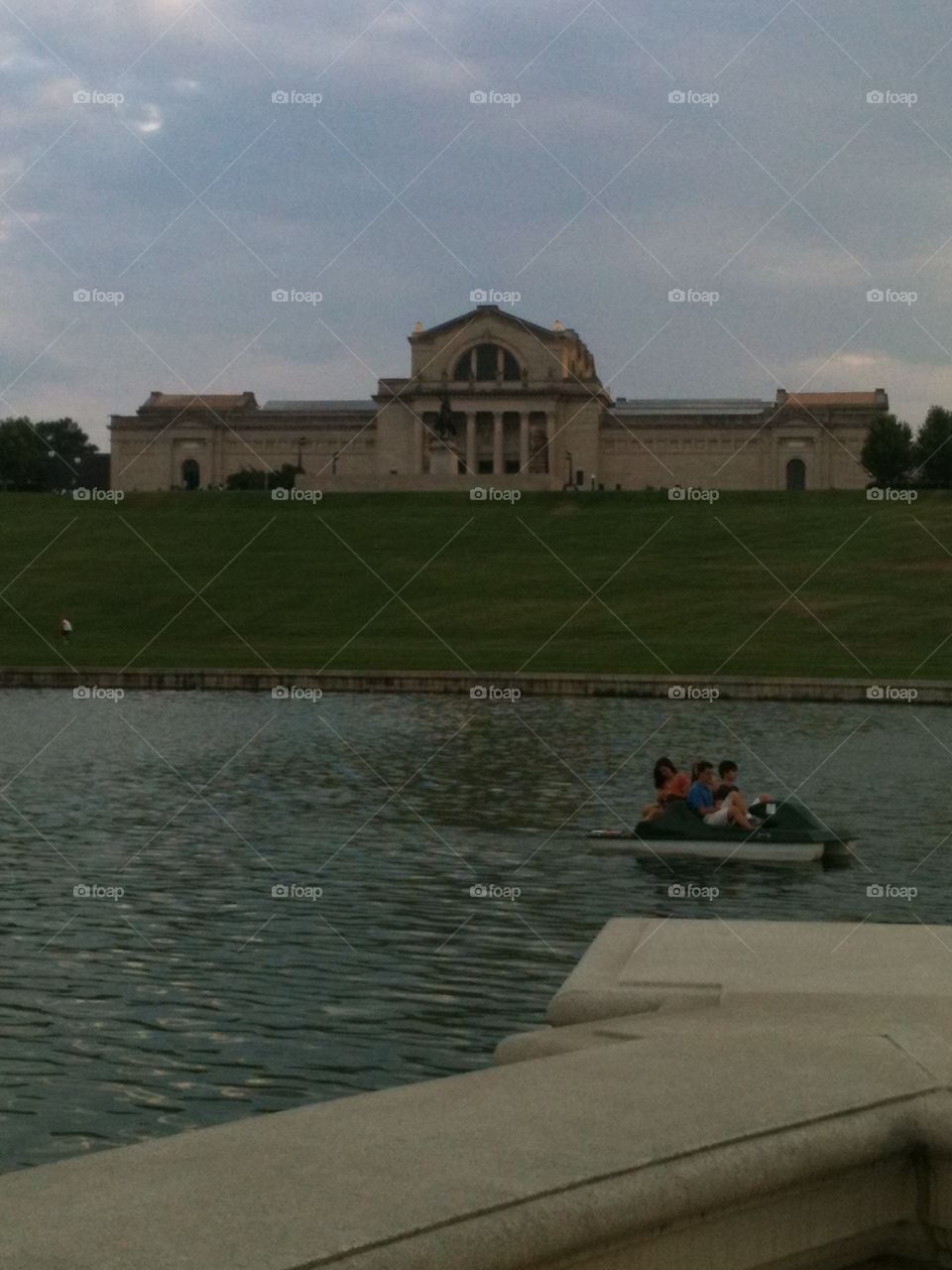 Paddle boating in the Grand Basin