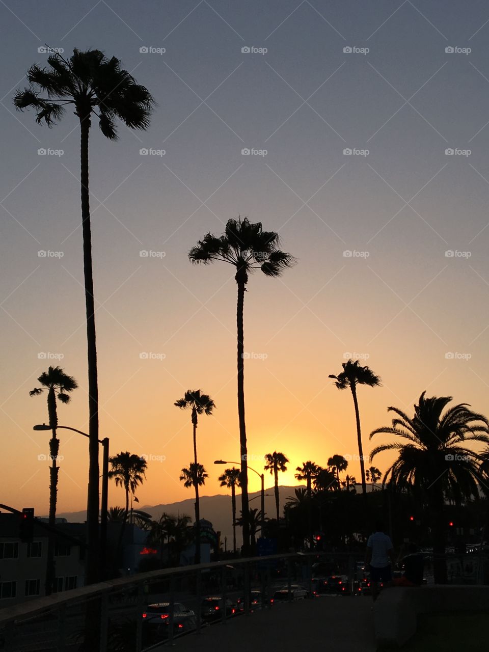Sunset over Santa Monica 