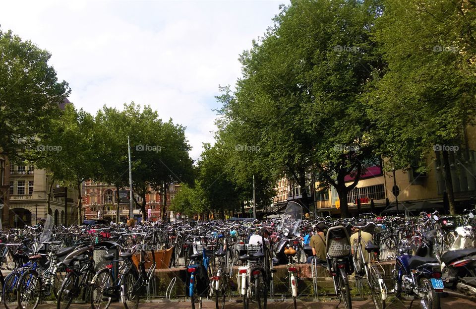 How busy can Amsterdam get? Bikes,bikes and more bikes!!!