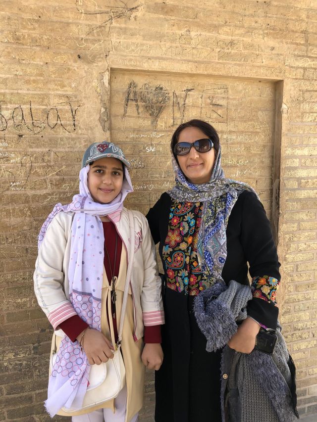 We are spending some mother and daughter quality time together today. Thank you for visiting Iran.