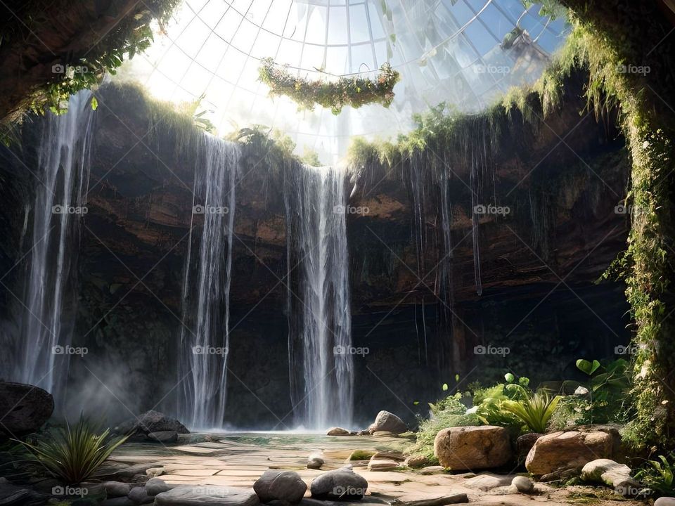 underground waterfall