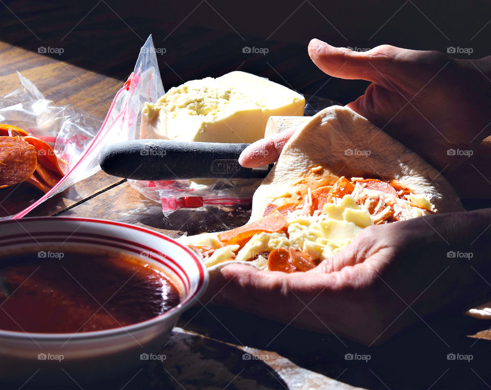 Making Pepperoni Rolls