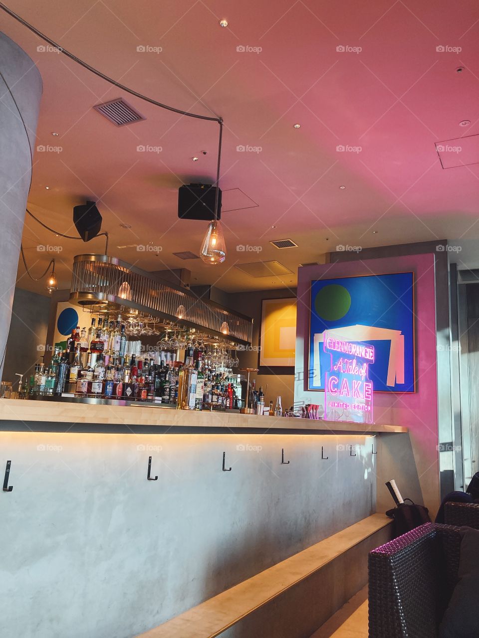 Inside the restaurant 