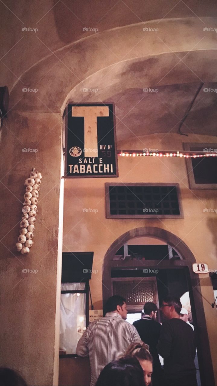 Tabacchi italiano italy tipic view italiani arco aglio Napoli naples