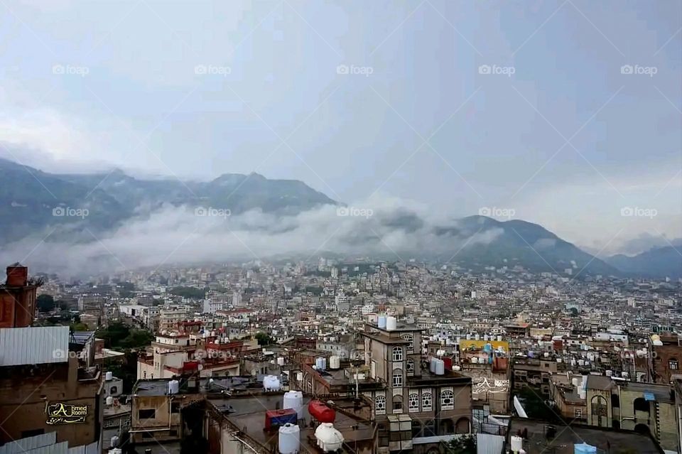 Glory be to God, the magnificent and picturesque view and the natural green trees are a view that is nothing more wonderful than it