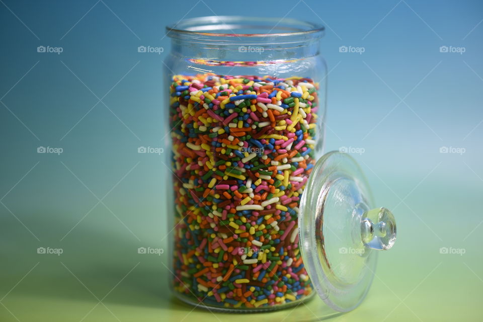 A jar of sprinkles