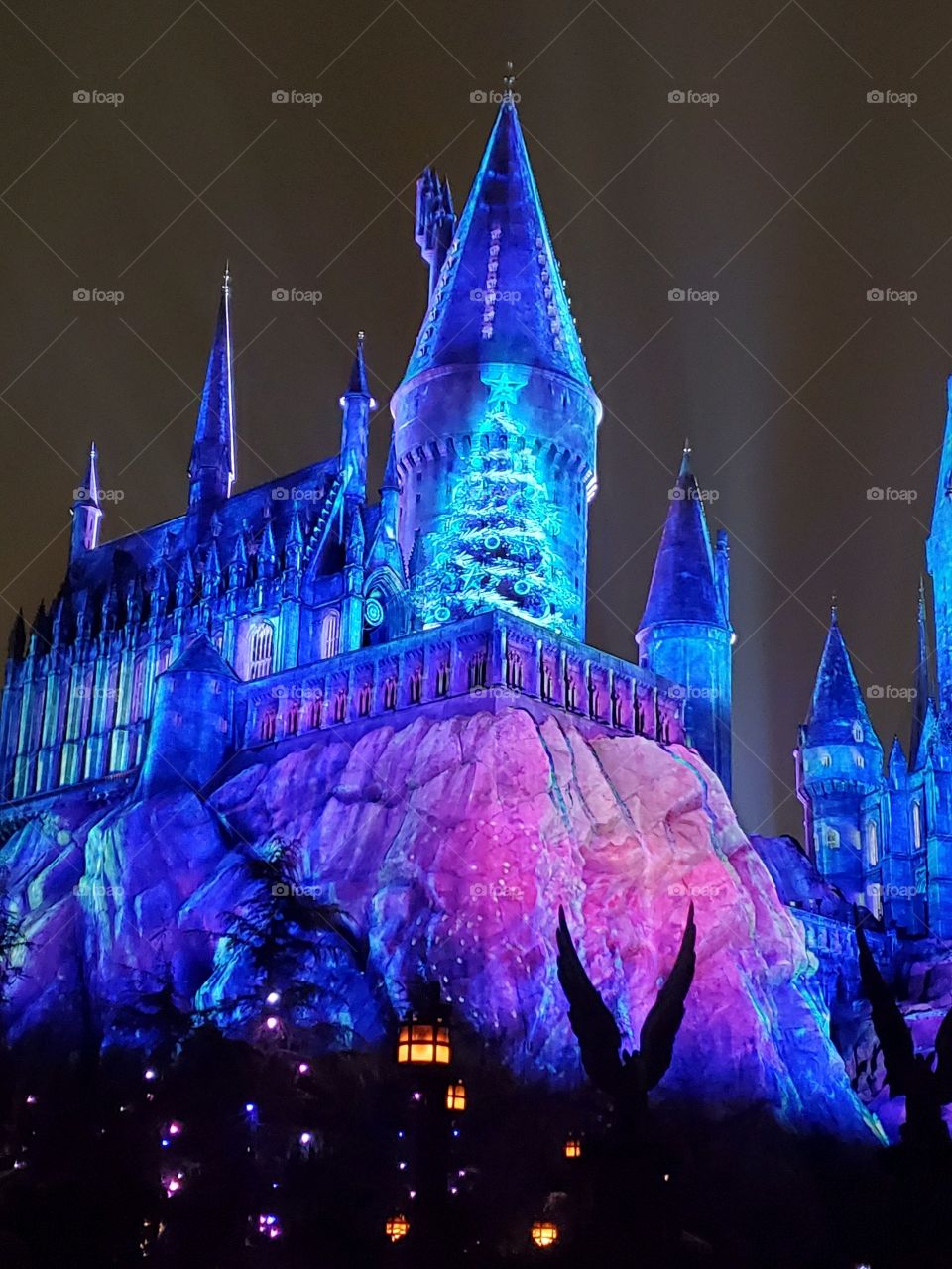 Hogwarts at Christmas at Universal Studios Hollywood