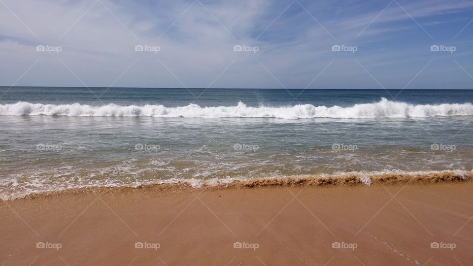 waves from the sea . sea waves in Algarve Portugal 