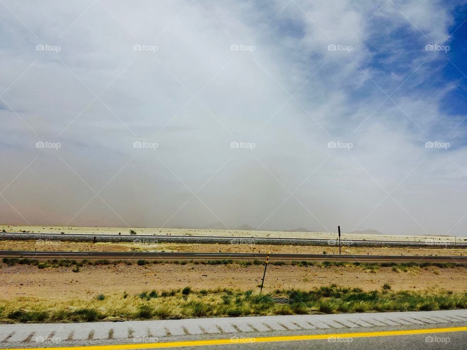 Dust storm in the South west