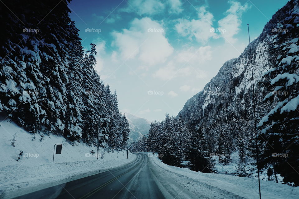 Scenic Winter Drive