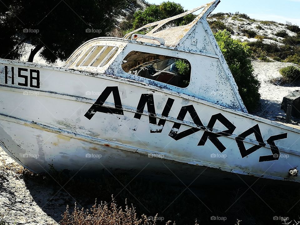 Abandoned boat SOUTH AFRICA