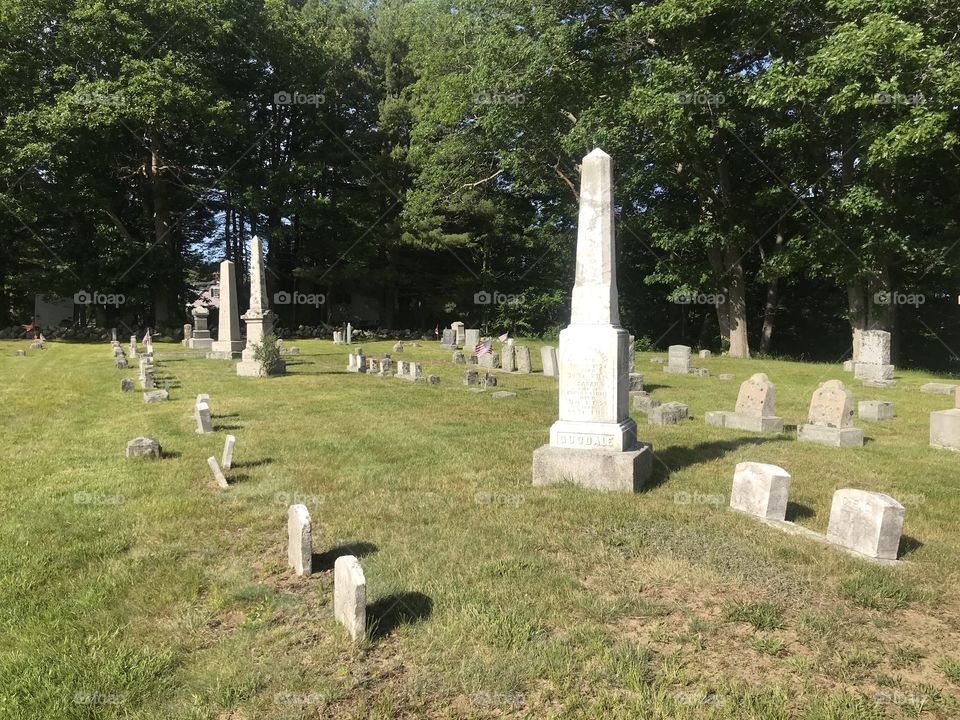 Beautiful Maine graveyard 