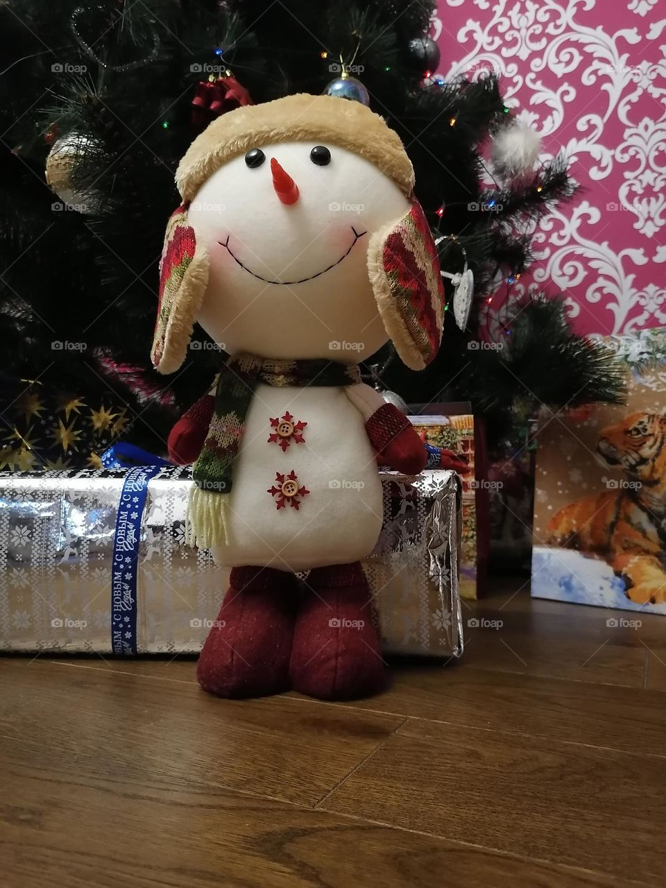 Snowman-attribute of new year