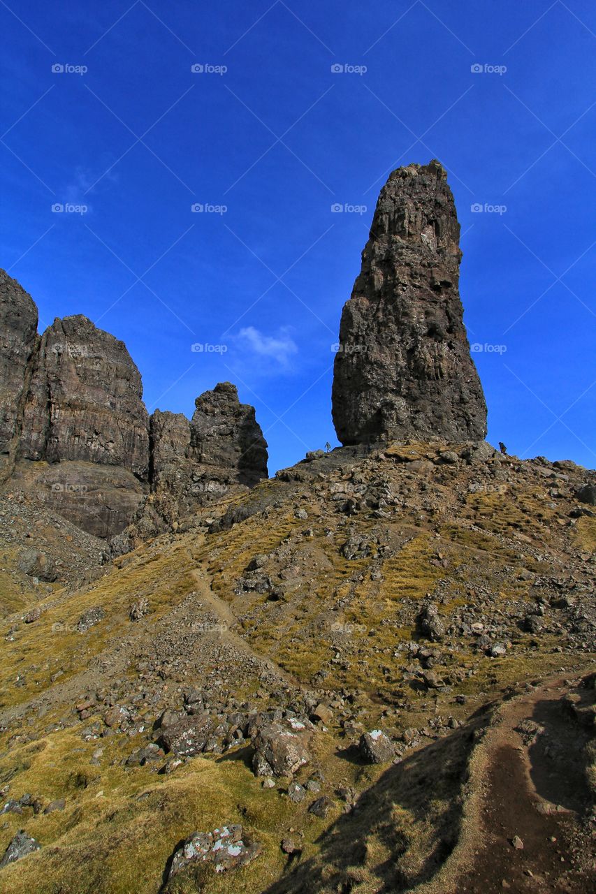 Hiking Old Man of Storr, Isle