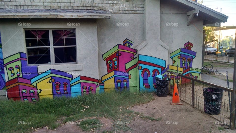 Graffiti, Street, Architecture, Building, House