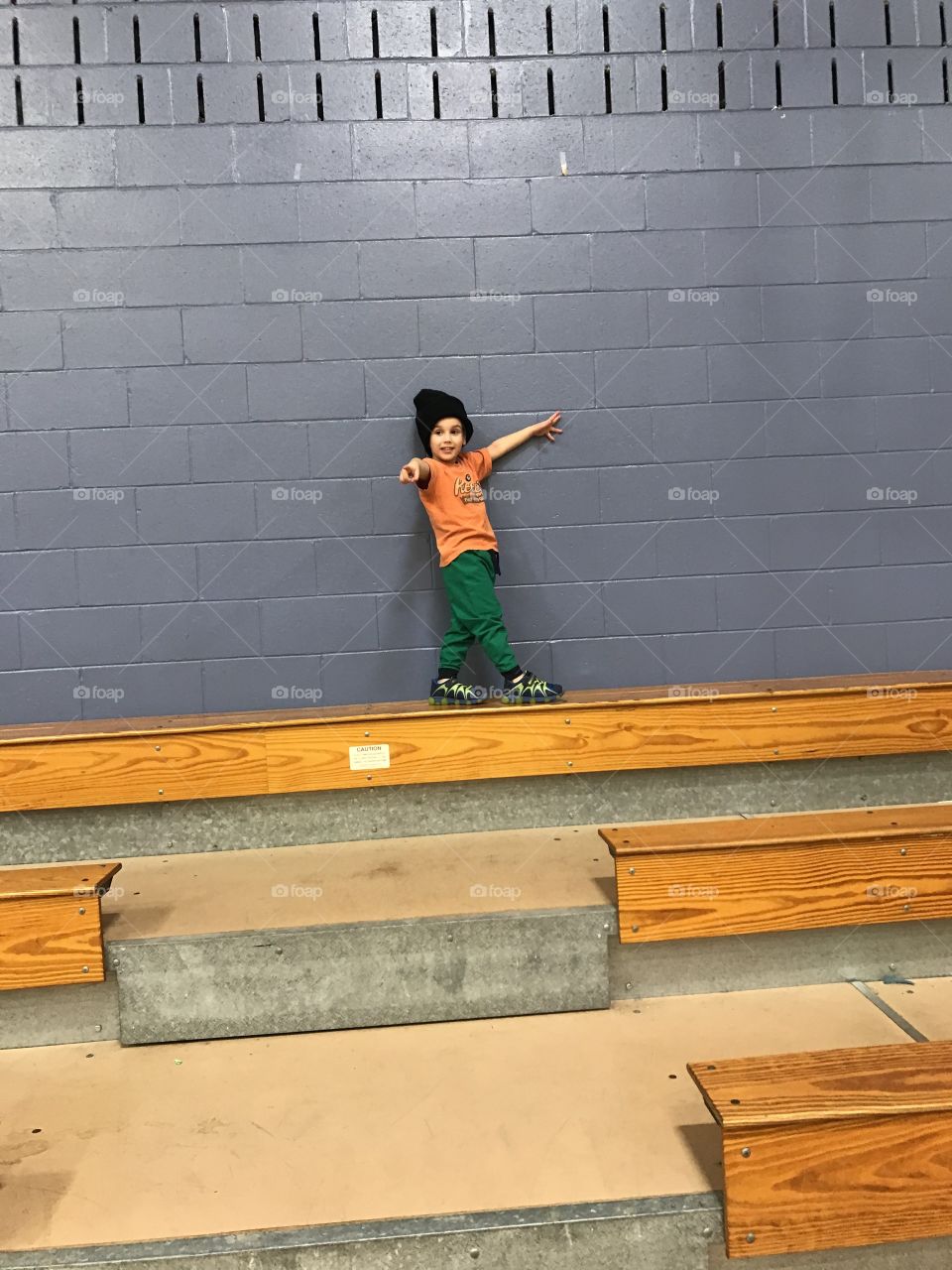 Cool kid with a stolen hat