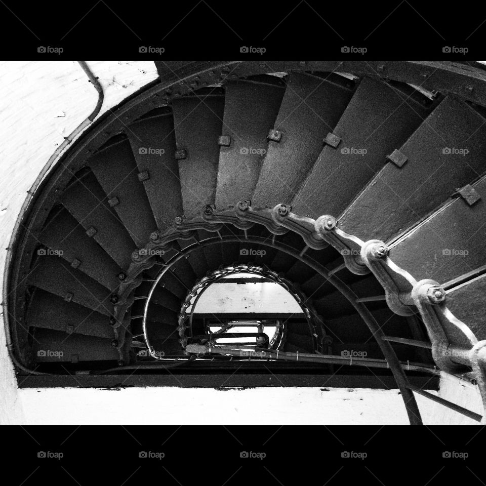 Hatteras Lighthouse stairs