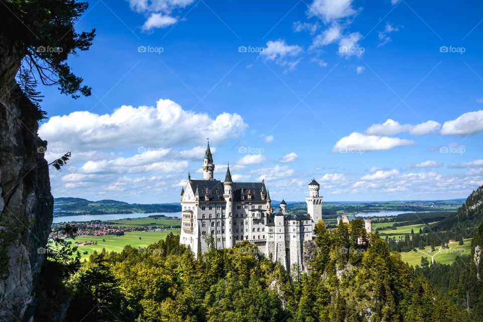 The Majestic Neuschwanstein Castle in the Bavarian Alps