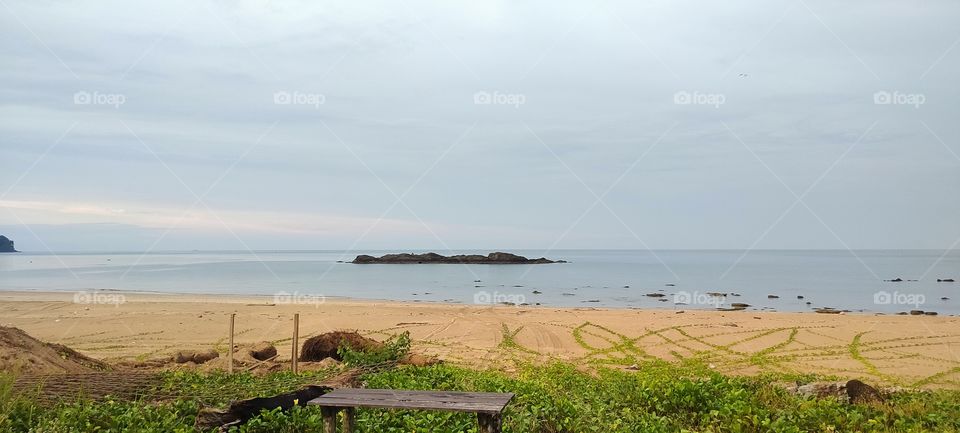 to the beach in the afternoon