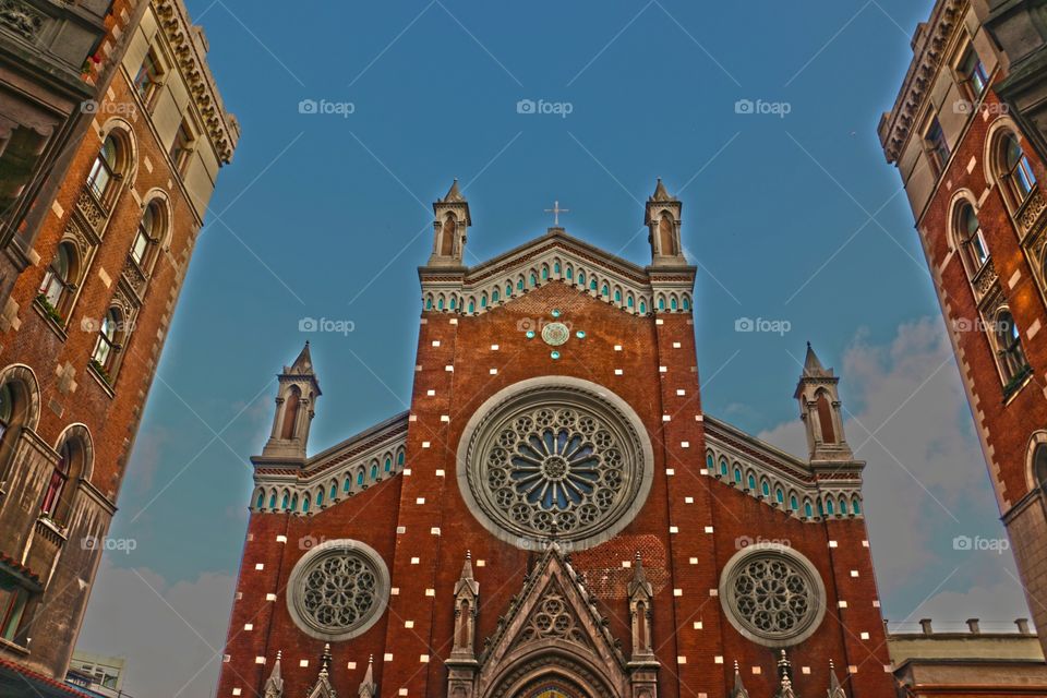 Saint antonio church. Saint antonio church in istanbul, istiklal street