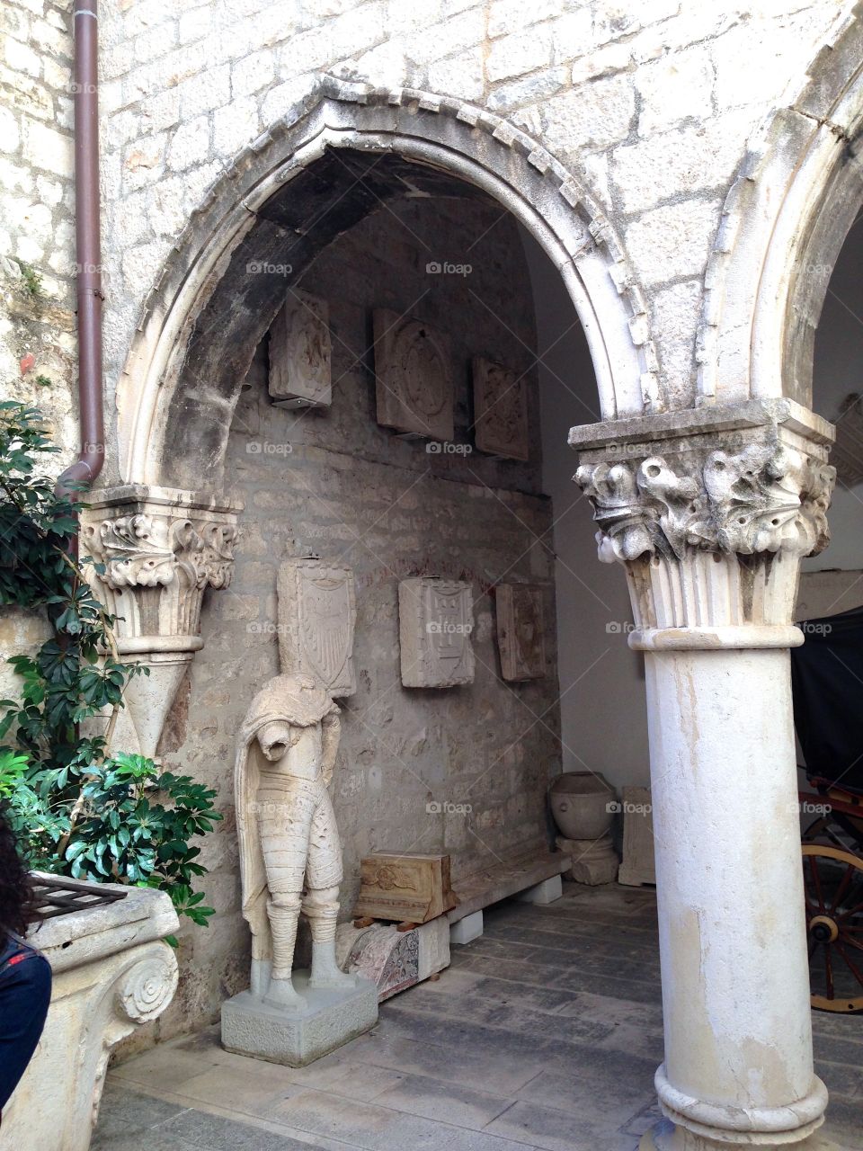 Headless statue, Split, Croatia