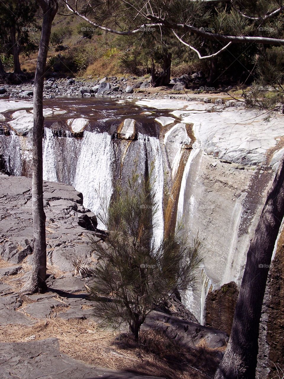 Cascade of the island of the reunion