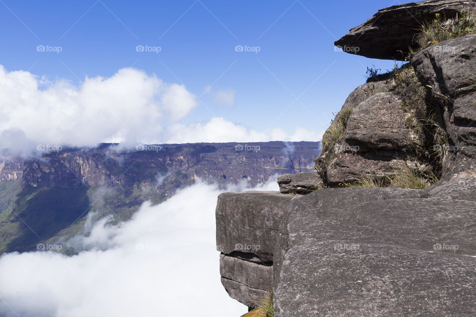 Mount Roraima and Kukenan Tepui in Canaima National Park in Venezuela.