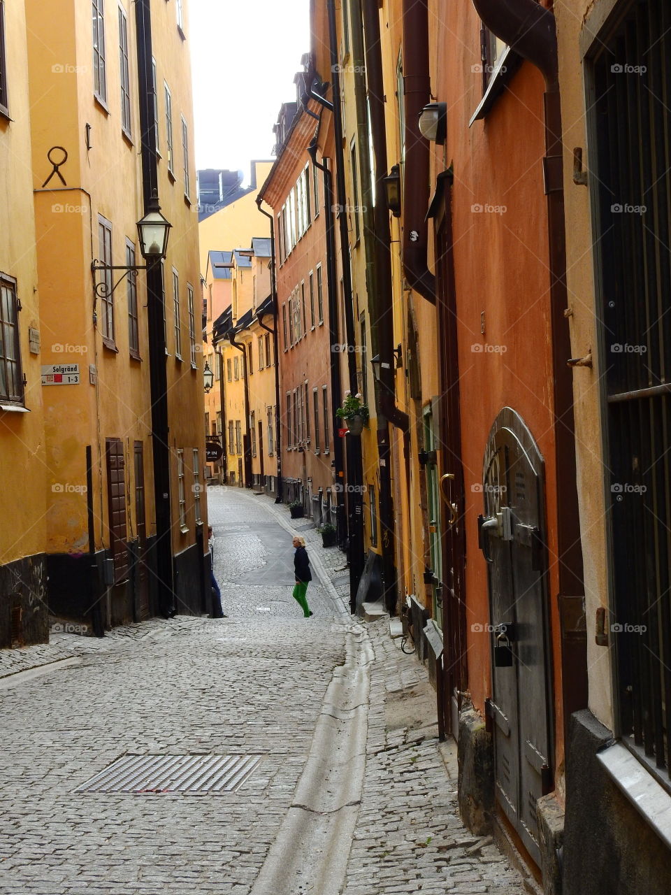 Narrow alley of Gamla Stan, Stockholm 