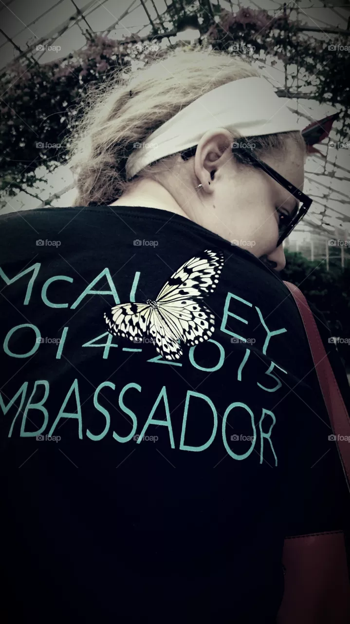 On my back