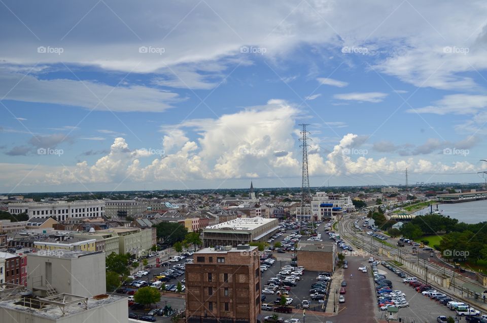 Sky view of New Orleans