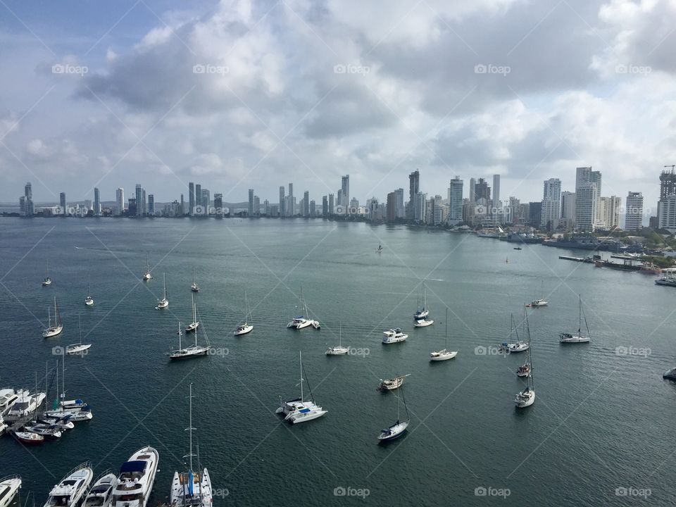 Panorama , harbor , water , city 