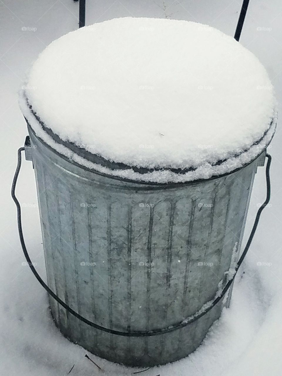 Garbage Bin Snow Cover
