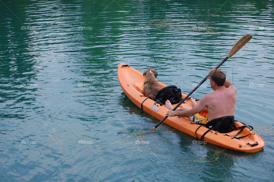 Kayaking on the Pond