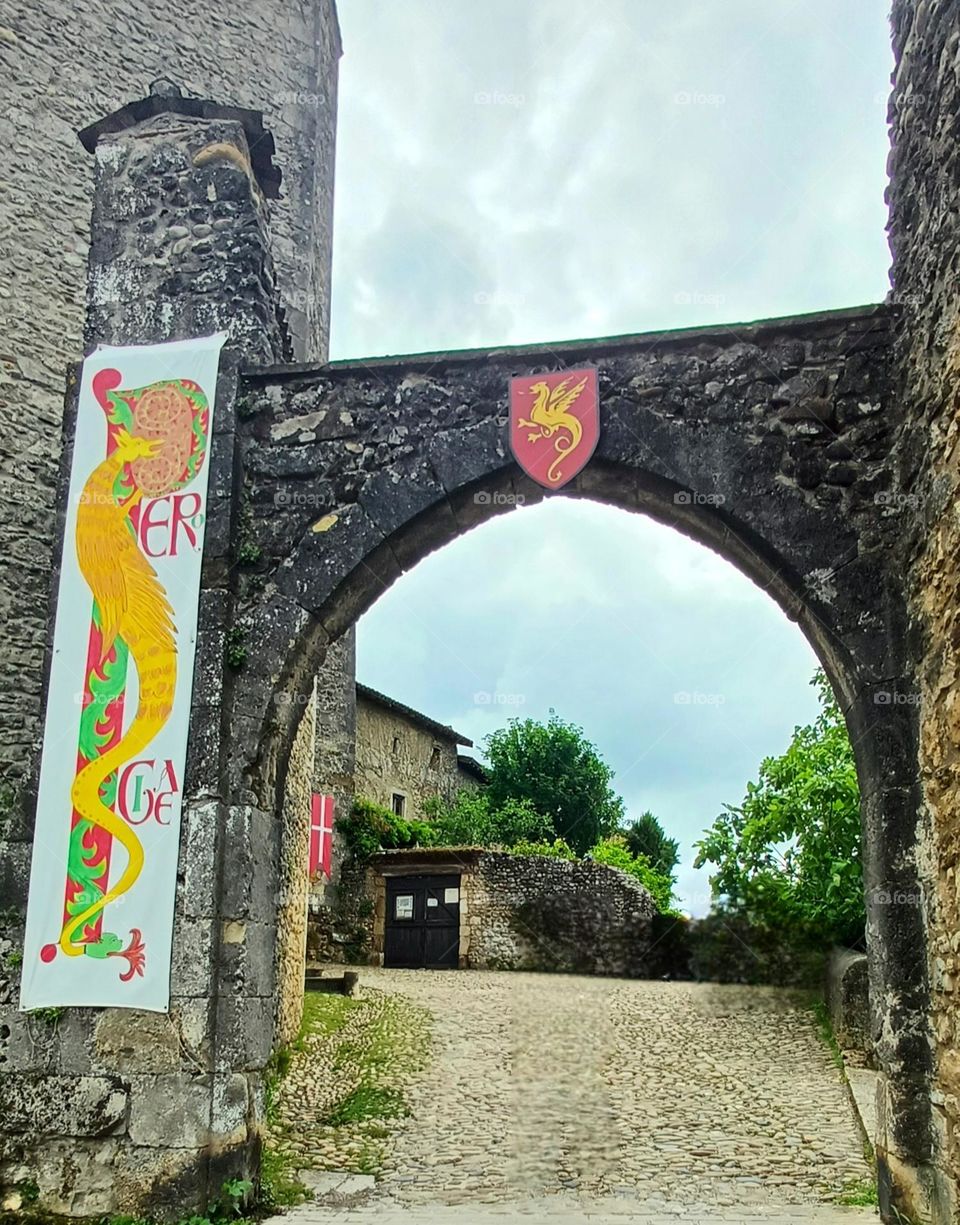 Medieval Village Of Perouges In France