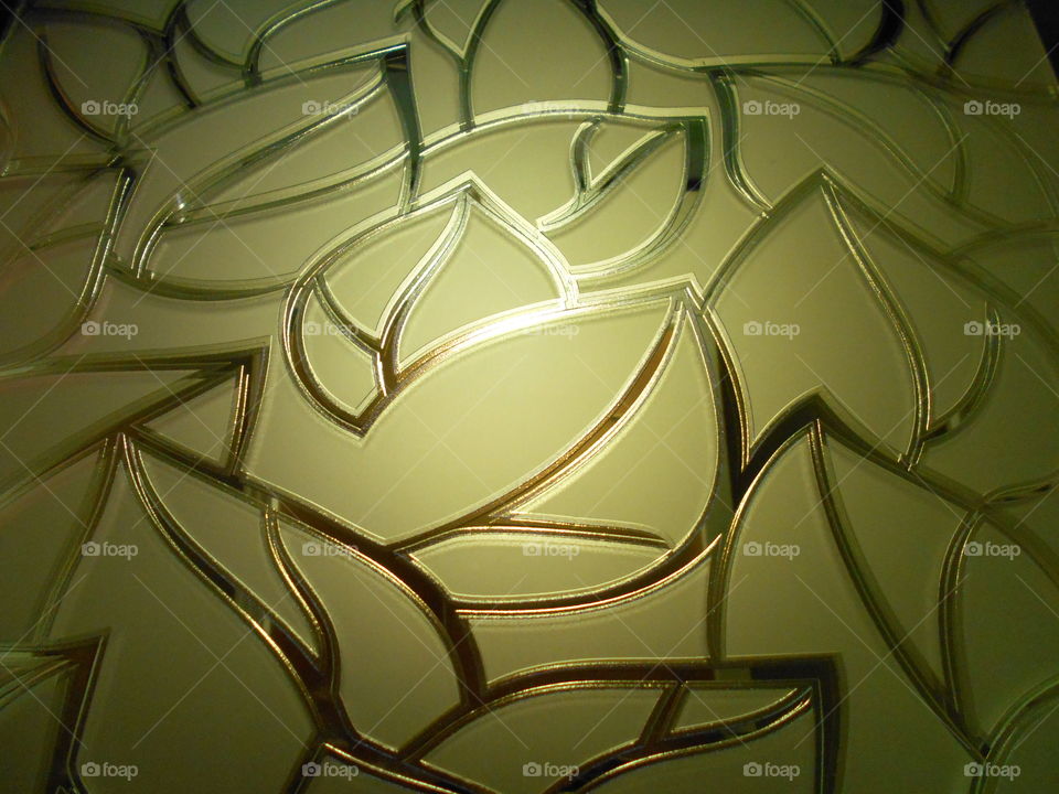 leaves with golden surface