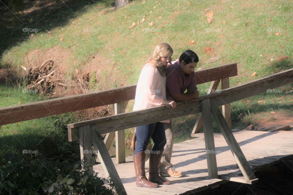 Couple on a Bridge