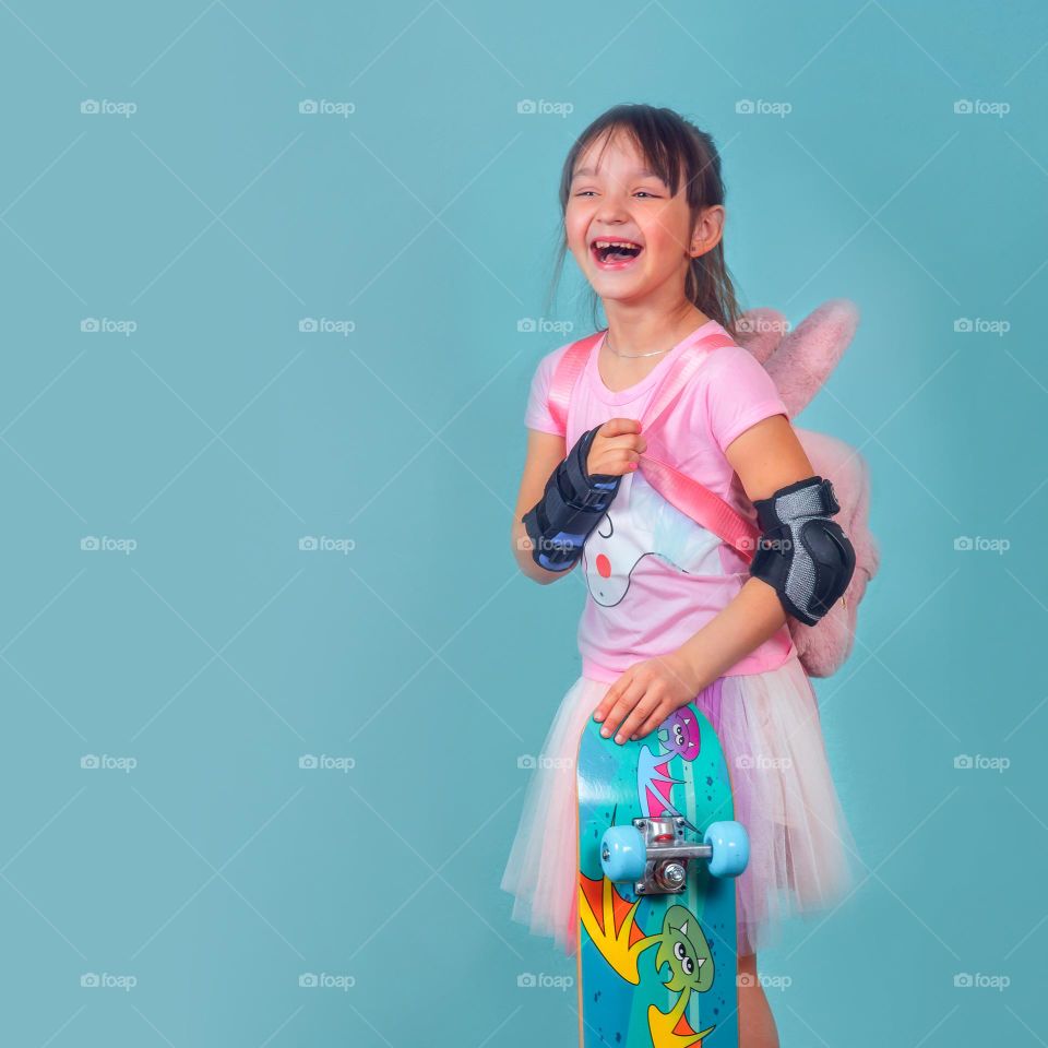 Girl studio portrait 