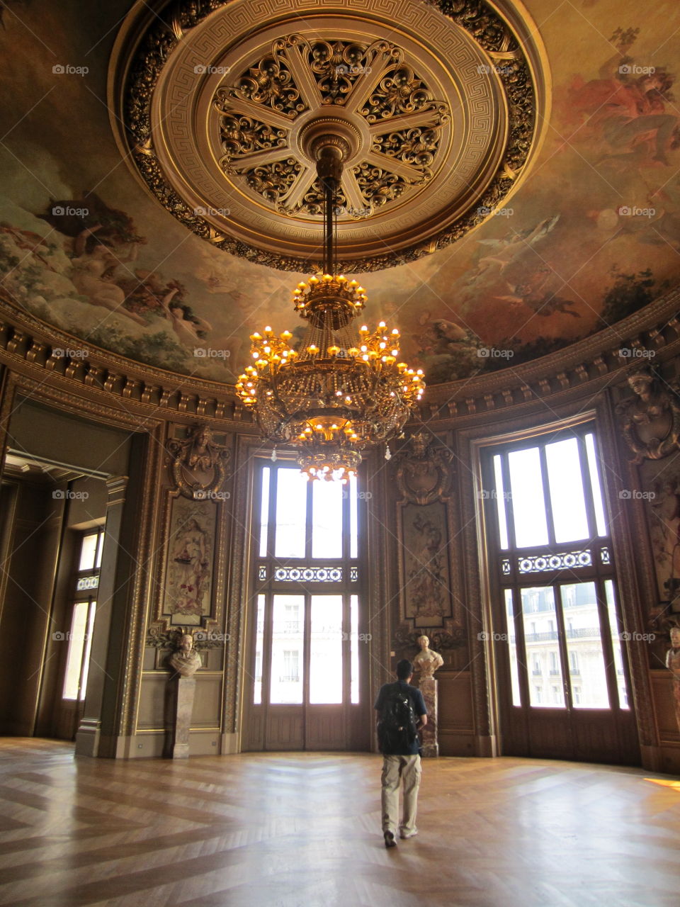 Indoors, Ceiling, Chandelier, Architecture, Inside