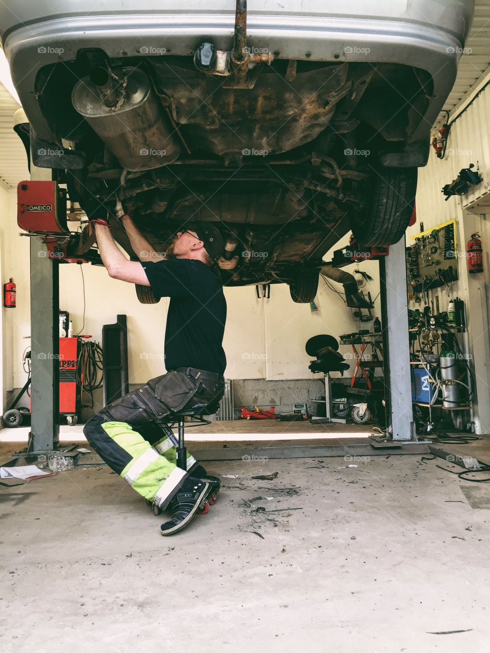 Industry, People, Vehicle, Indoors, Grinder