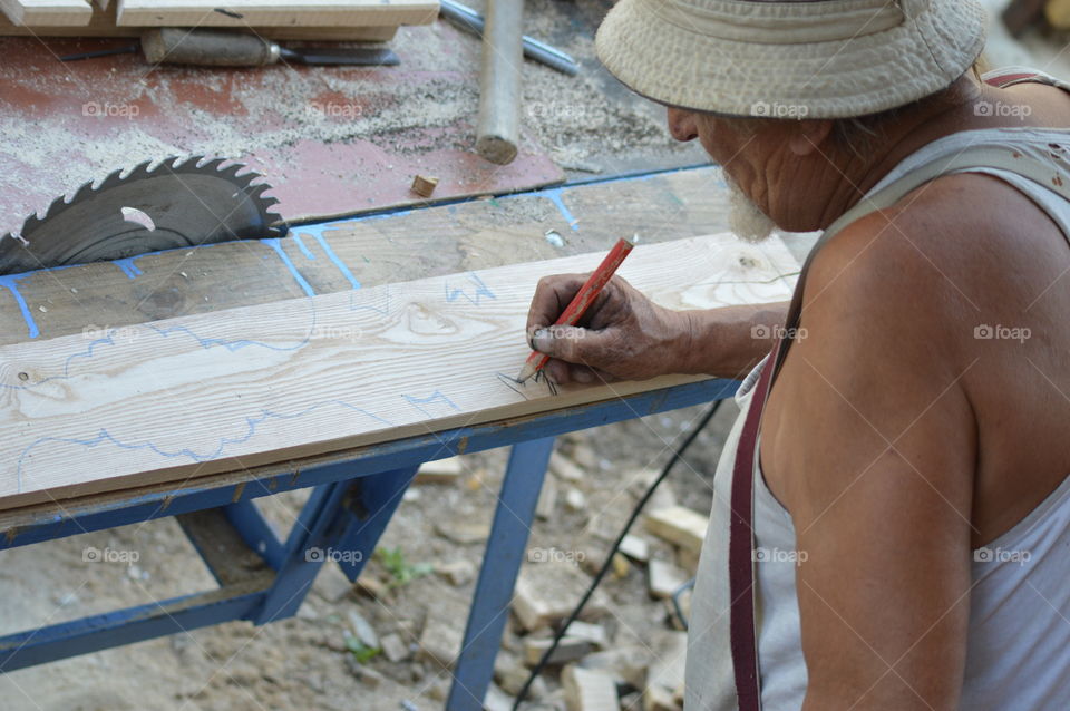 Working hands close up