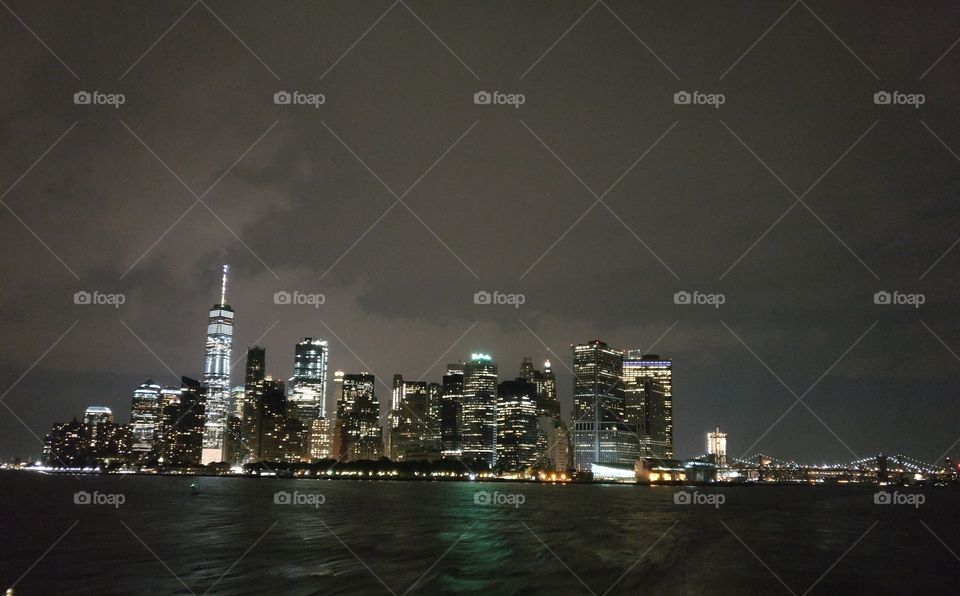 bright lights, beautiful city - Manhattan at night
