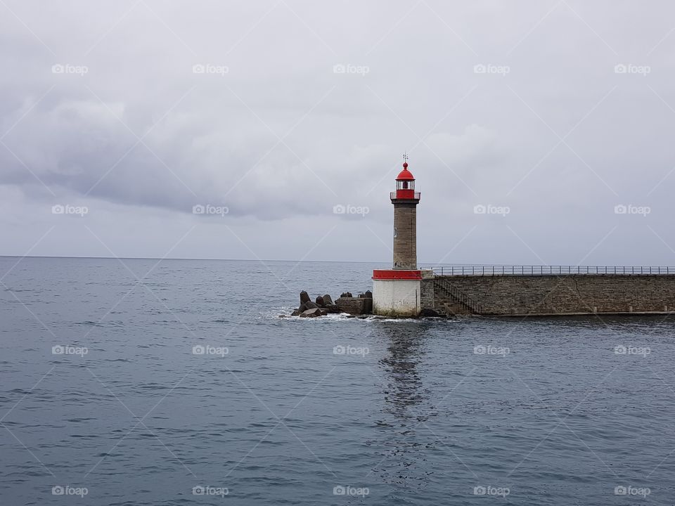 Lighthouse, Water, Sea, Ocean, Seashore