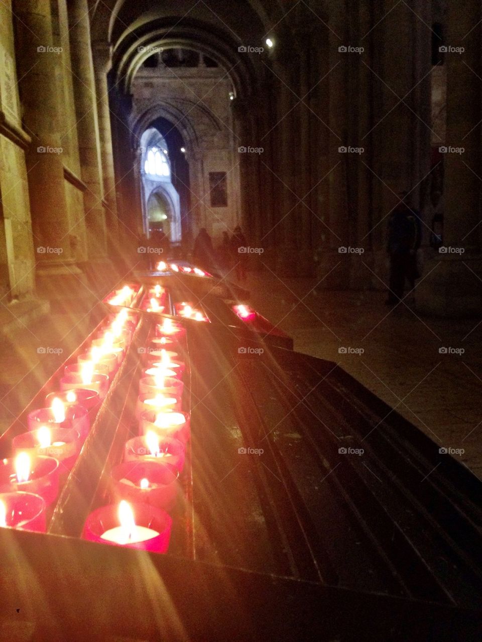 Candles in The Sanctuary
