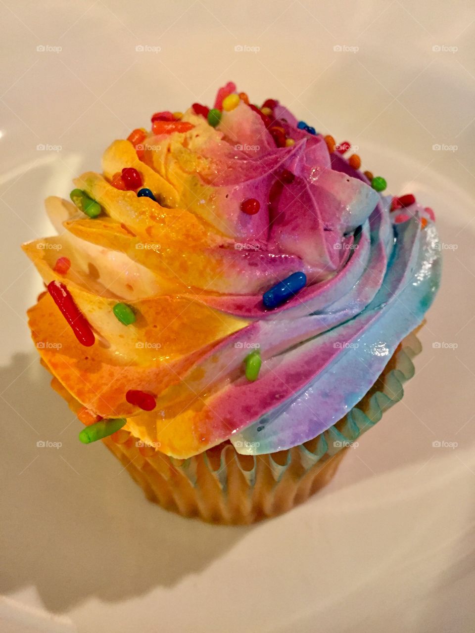 Colorful cupcake 
