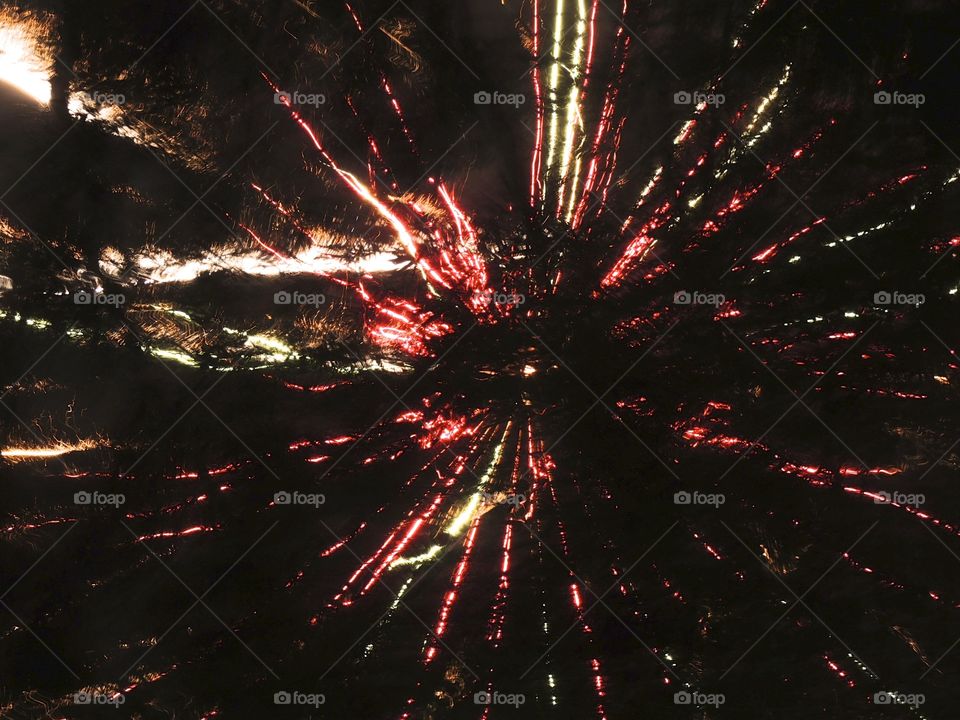 The view under fireworks