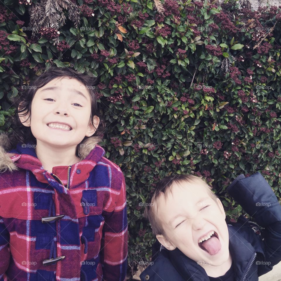 Crazy Kiddos. Taken on a fall day in California. Kids are crazy. 