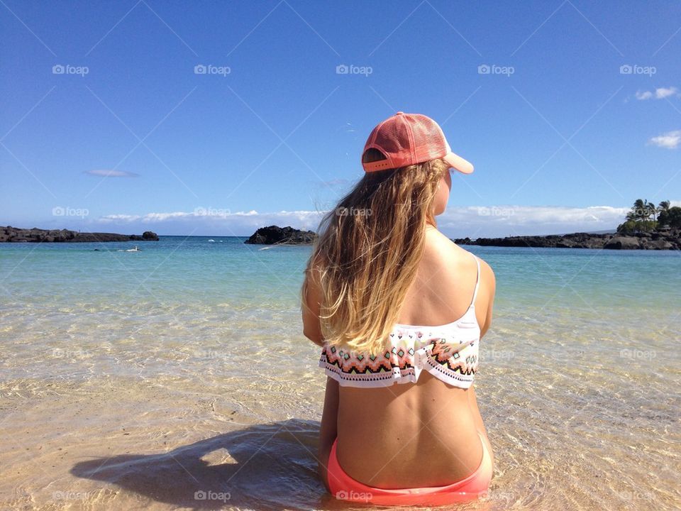 beach ocean girl summer by xocassiejane
