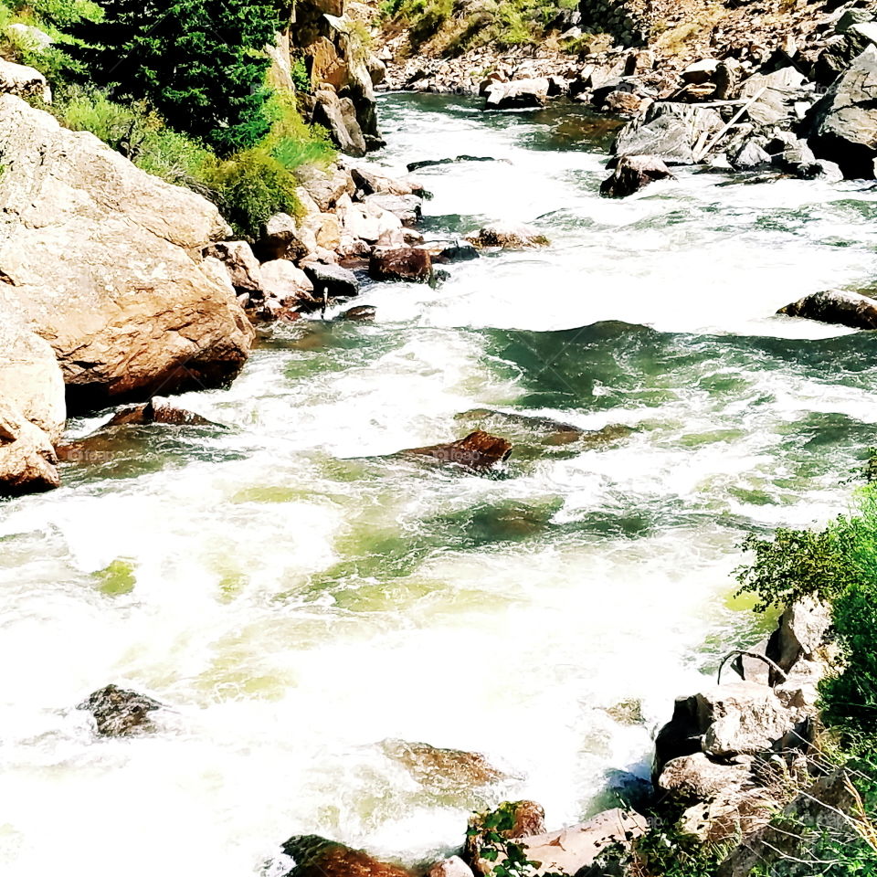 Water, Stream, Nature, River, Waterfall